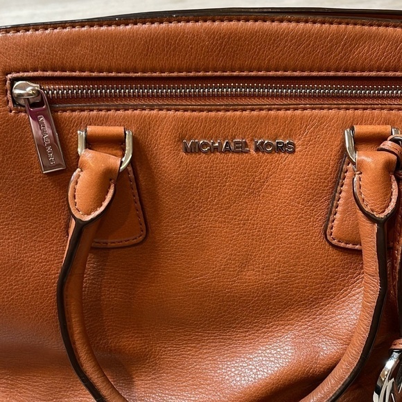 Michael Kors Brown Sophie Satchel Convertible Bag - Picture 6 of 12